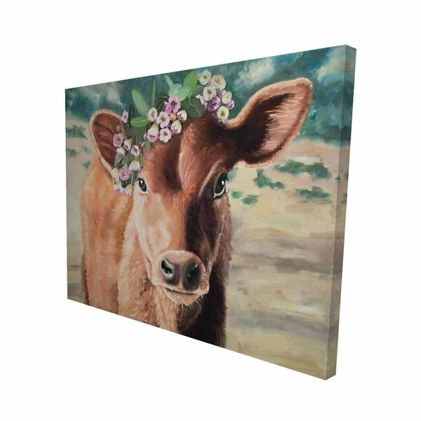 Fondo 16 x 20 in. Cute Jersey Cow-Print on Canvas FO2795672